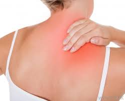 a lady with back pain