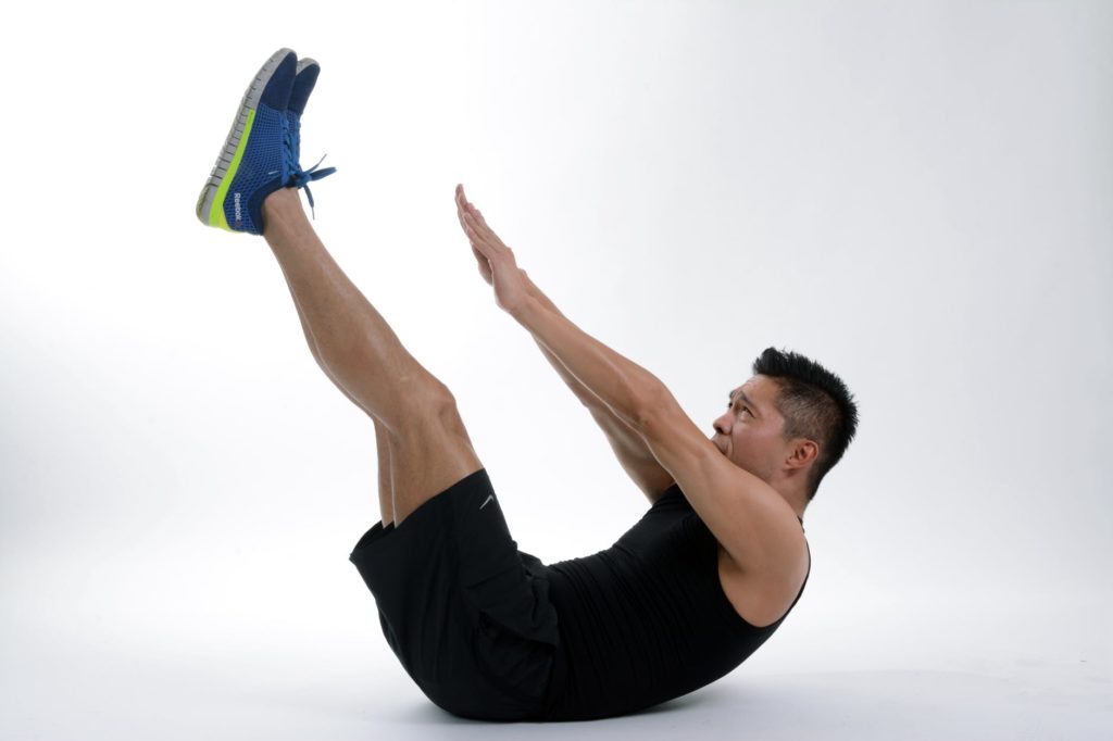 exercising man