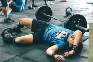 man exercising