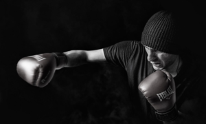 practicing punches