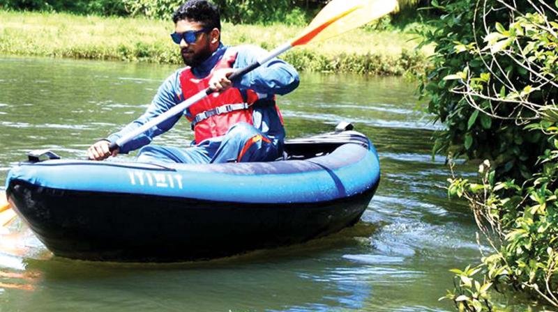 man in kayak